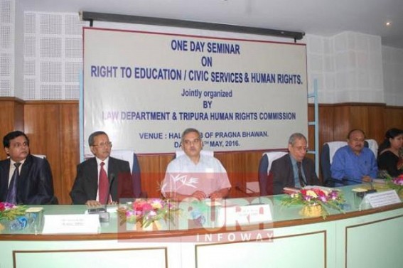 Seminar on Right to Education, Civic services and Human Rights held at Pragna Bhawan